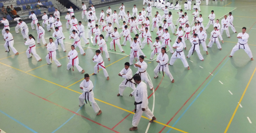 Kata training under Kyoshi Sonny Pillay 