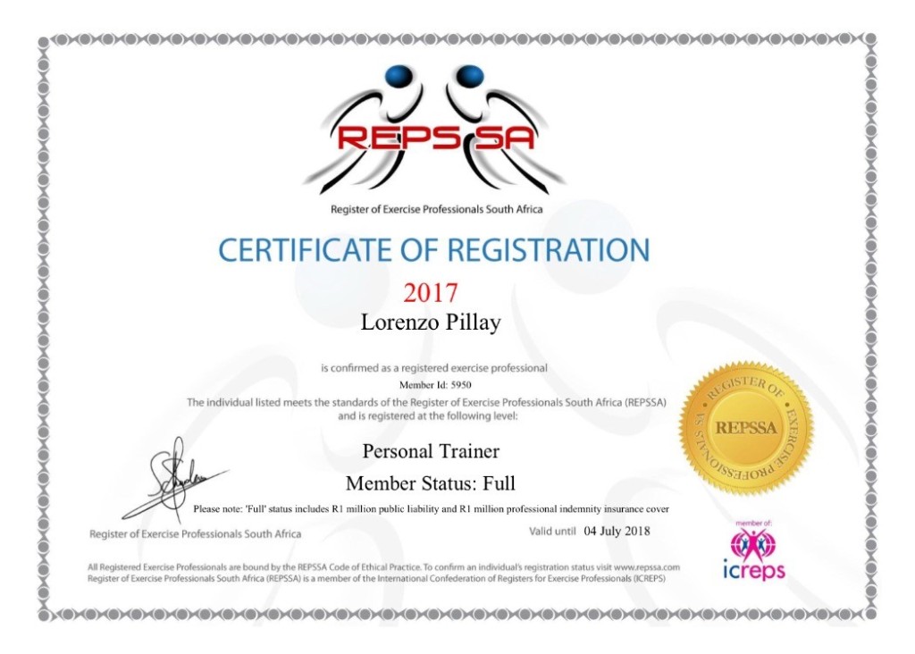 REPPSA CERT5950 2017
